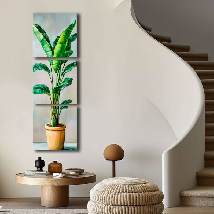 Wallity Pintura Decorativa en Lienzo de 3 Piezas Multicolor